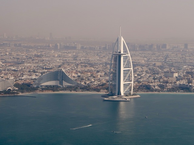 Helikopterflug über Dubai