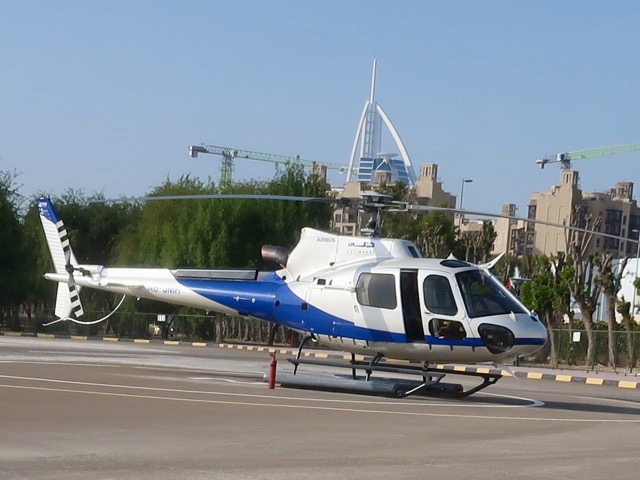 Helikopterflug über Dubai
