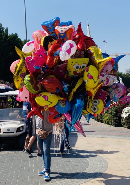 Luftballons im Miracle Garden
