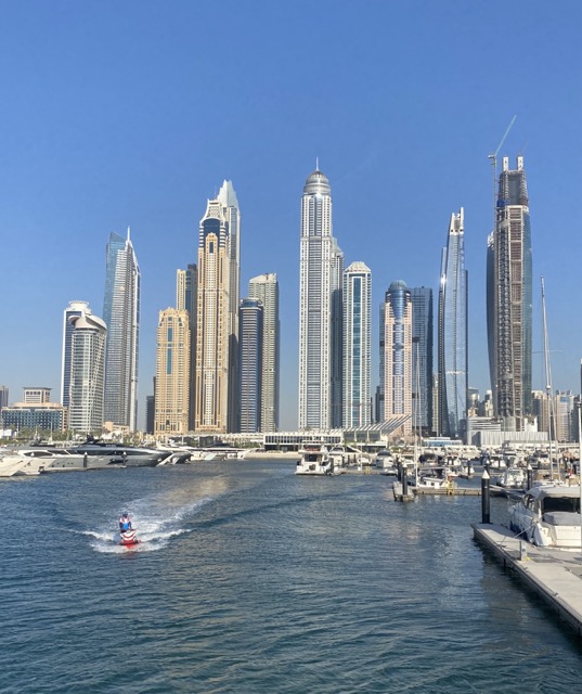 Skyline der Dubai Marina
