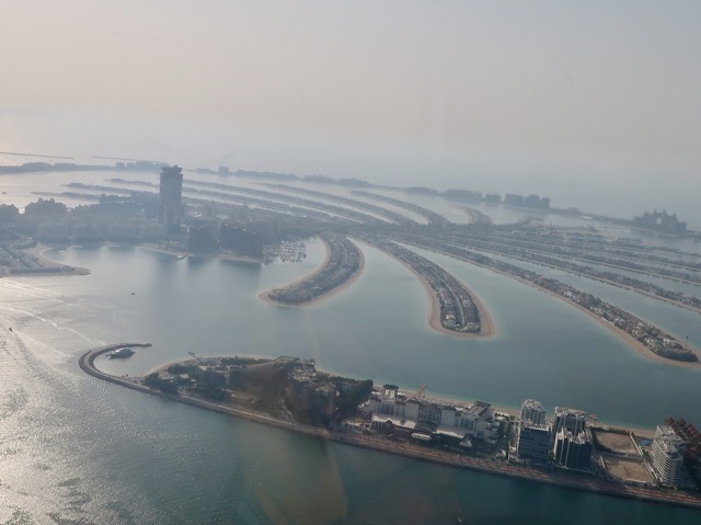 Palm Jumeirah vom Helikopter