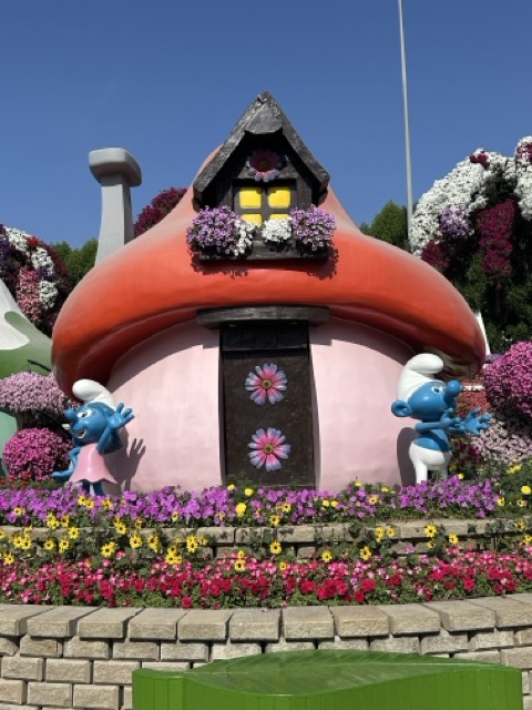 Schlümpfe im Miracle Garden