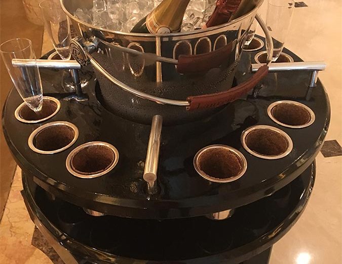 Champagne in Emirates Palace