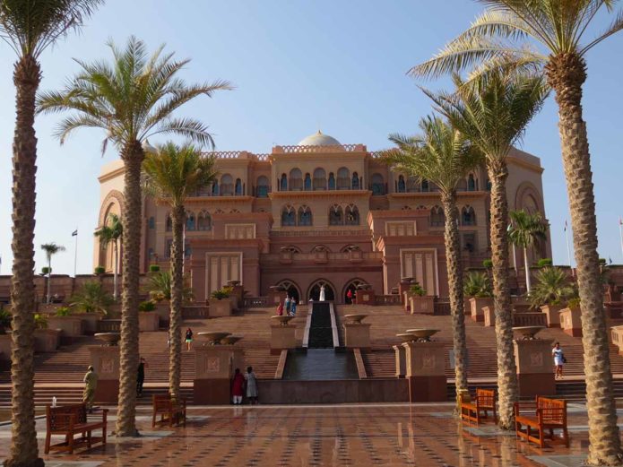 Emirates palace das wichtigeste Hotel in Abu Dhabi