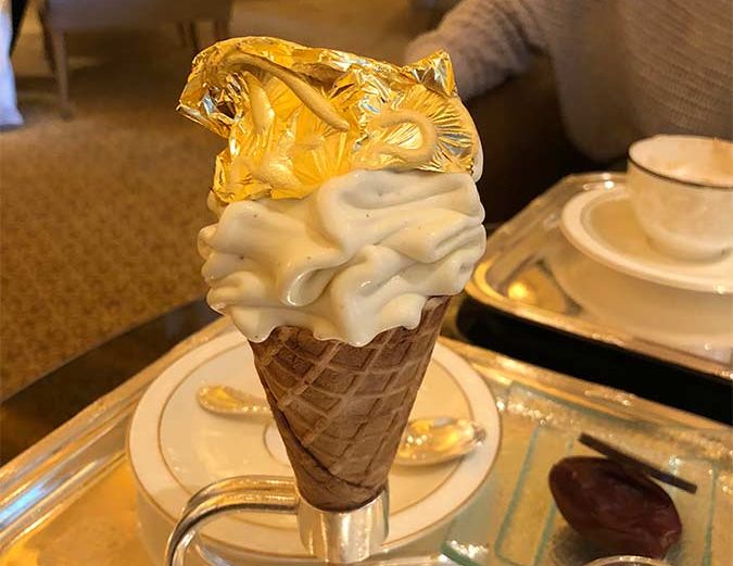 Gold Eis im Emirates Palace