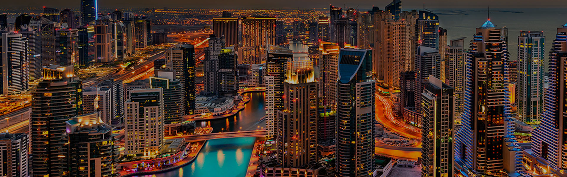 Dubai Towers by night