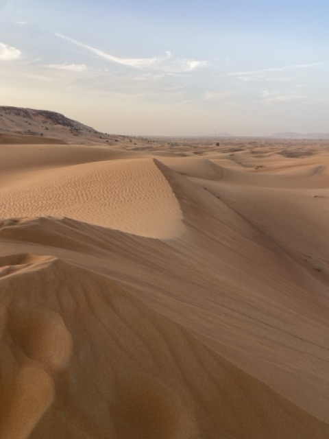 unberührte Sanddünen in Dubai